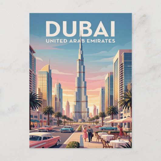 Oude Reisansichtkaart | Dubai Briefkaart (Voorkant)