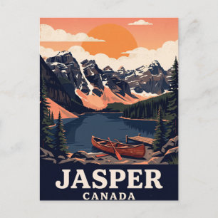 Oude Reisansichtkaart Jasper Canada Briefkaart