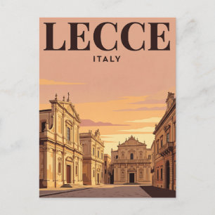 Oude Reisansichtkaart Lecce, Italië Briefkaart
