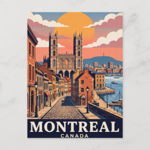 Oude Reisansichtkaart Montreal Canada Briefkaart