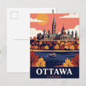Oude Reisansichtkaart Ottawa Canada Briefkaart (Voorkant / Achterkant)