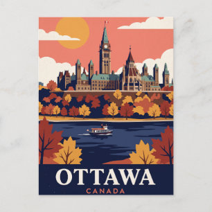 Oude Reisansichtkaart Ottawa Canada Briefkaart
