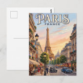 Oude Reisansichtkaart Parijs Briefkaart (Voorkant / Achterkant)