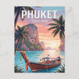Oude Reisansichtkaart | Phuket Thailand Briefkaart