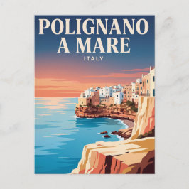 Oude Reisansichtkaart | Polignano a Mare, Italië Briefkaart