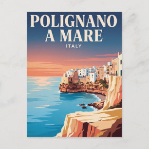 Oude Reisansichtkaart Polignano a Mare, Italië Briefkaart