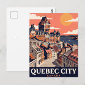 Oude Reisansichtkaart Quebec Stad Canada Briefkaart (Voorkant / Achterkant)