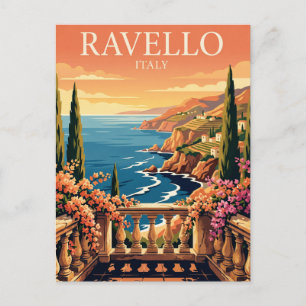 Oude Reisansichtkaart Ravello Italië Briefkaart