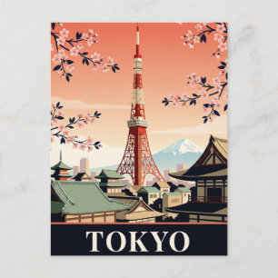 Oude Reisansichtkaart Tokio Briefkaart