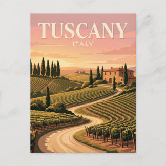 Oude Reisansichtkaart | Toscane Italië Briefkaart