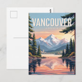 Oude Reisansichtkaart | Vancouver Canada Briefkaart (Voorkant / Achterkant)