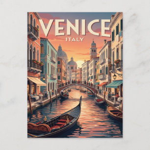 Oude Reisansichtkaart Venetië Italië Briefkaart