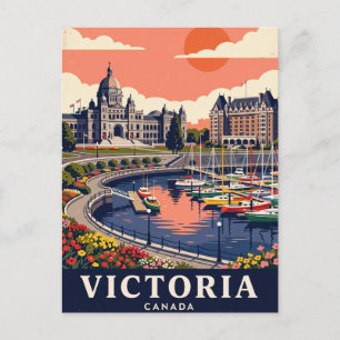 Oude Reisansichtkaart Victoria Canada Briefkaart