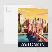 Oude Reisbriefkaart Avignon Briefkaart (Voorkant / Achterkant)