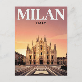 Oude Reisbriefkaart | Milaan, Italië Briefkaart
