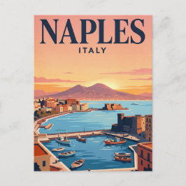 Oude Reisbriefkaart | Napels, Italië Briefkaart