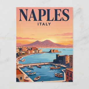 Oude Reisbriefkaart Napels, Italië Briefkaart