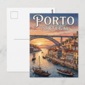 Oude Reisbriefkaart Porto Briefkaart (Voorkant / Achterkant)