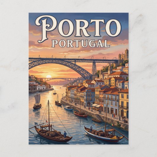 Oude Reisbriefkaart Porto Briefkaart (Voorkant)