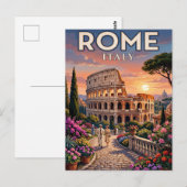 Oude Reisbriefkaart Rome Briefkaart (Voorkant / Achterkant)