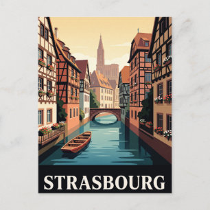 Oude Reisbriefkaart Straatsburg Briefkaart