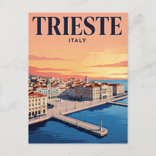 Oude Reisbriefkaart   Triëst, Italië Briefkaart