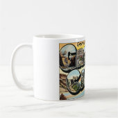 Oude reisgroeten vanuit Grand Canyon Arizona Koffiemok (Links)