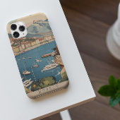 Oude reishaven van Monaco Aangepaste tekst Case-Mate iPhone Case
