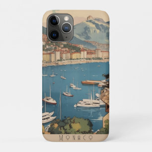 Oude reishaven van Monaco Aangepaste tekst Case-Mate iPhone Case