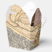 Oude reiskaarten  collage bedankdoosjes (Geopend)