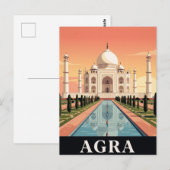 Oude Reisposter | AGRA Briefkaart (Voorkant / Achterkant)