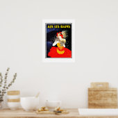 Oude Reisposter Aix Les Bains Poster (Keuken)