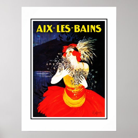 Oude Reisposter Aix Les Bains Poster (Voorkant)