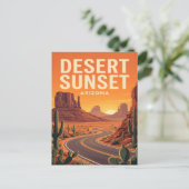 Oude Reisposter | Arizona Briefkaart (Staand voorkant)