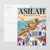 Oude Reisposter | Asilah Marokko Briefkaart (Voorkant / Achterkant)