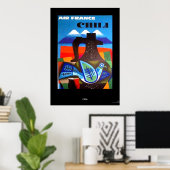 Oude Reisposter Chili Print (Thuiskantoor)