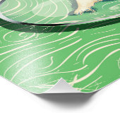 oude reisposter Cornwall kaart Foto Afdruk (Hoek)