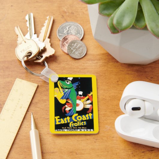 Oude Reisposter, East Coast Frolics Zeevruchten Sleutelhanger (Bureau)