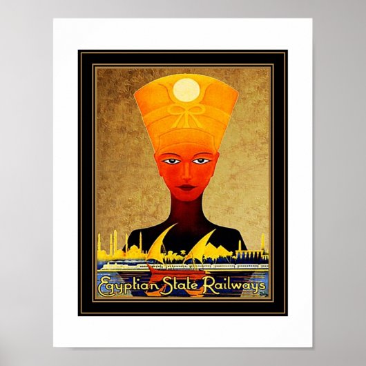 Oude Reisposter Egyptische Staatsspoorwegen Poster (Voorkant)