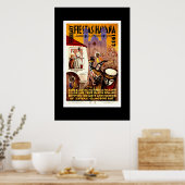 Oude Reisposter Fiestas Havana Cuba Poster (Keuken)