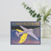 Oude Reisposter, Florida vanuit de Lucht Vliegtuig (Staand voorkant)