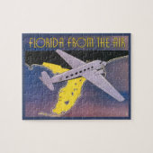 Oude Reisposter, Florida vanuit de Lucht Vliegtuig Legpuzzel (Horizontaal)