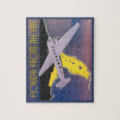 Oude Reisposter, Florida vanuit de Lucht Vliegtuig Legpuzzel (Verticaal)