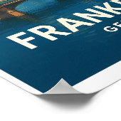 Oude Reisposter Frankfurt Duitsland Poster (Hoek)