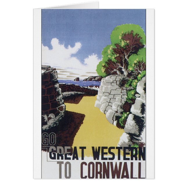 Oude reisposter Geweldig Western (Voorkant)