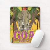 Oude reisposter Goa India Muismat (Met muis)