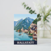 Oude Reisposter | HALLSTATT Briefkaart (Staand voorkant)