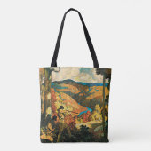 Oude Reisposter, In Old Kentucky, NC Wyeth Tote Bag (Achterkant)