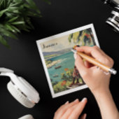 Oude reisposter Jamaicaanse vrouw