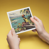 Oude reisposter Jamaicaanse vrouw